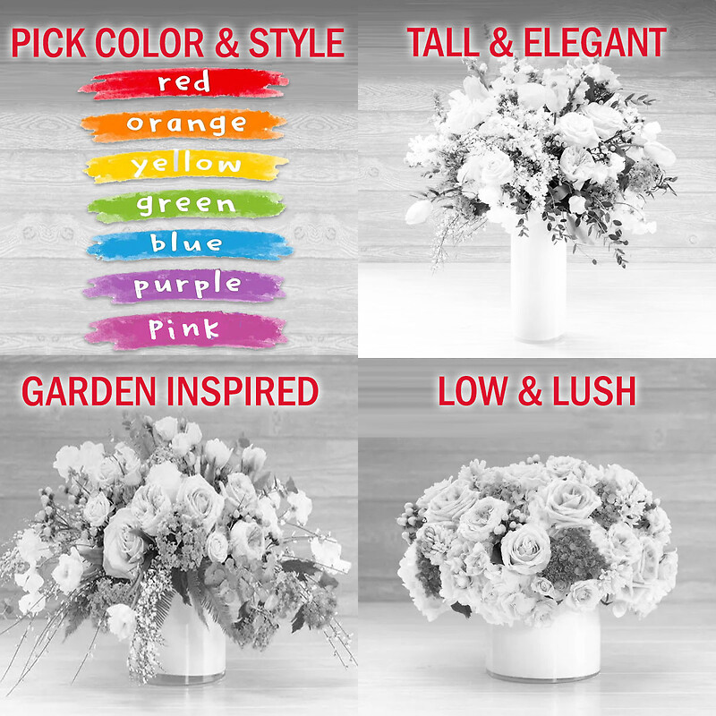 Customize by Style and Color Floral Design arranged by a florist in ...